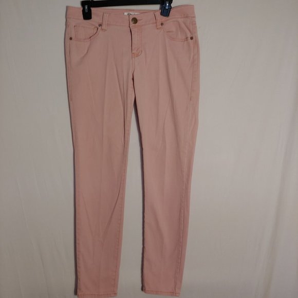 CAbi Pants - CABI JEANS Baby Pink Low Rise SKINNY SIZE 10